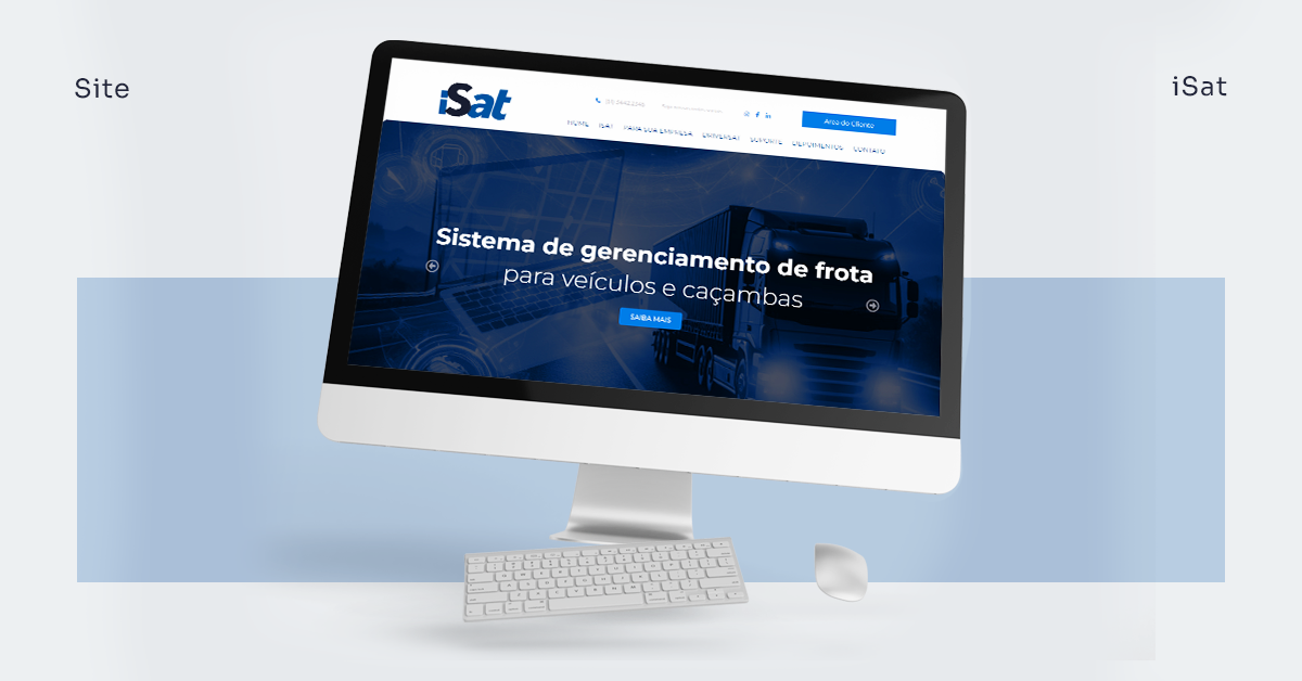 Site iSat - Portfólio